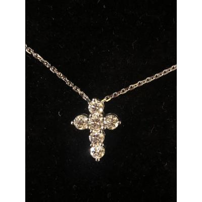 Collier  Croix Diamants