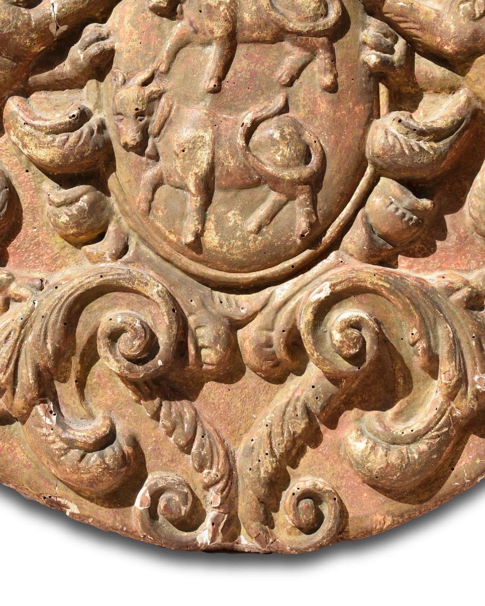 Important Coat Of Arms For The Principality Of Béarn. French, Before C.1620.-photo-2