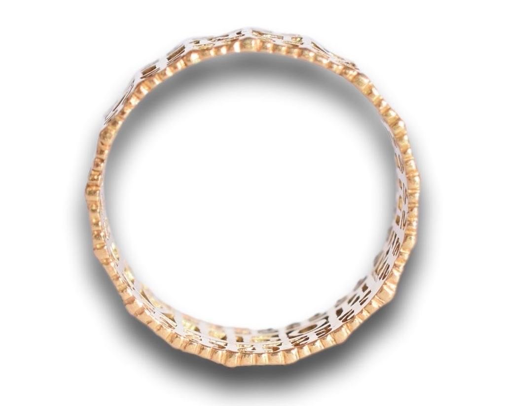Pierced Gold Ring Based On A Roman 2nd - 3rd Century Ad Original.-photo-2