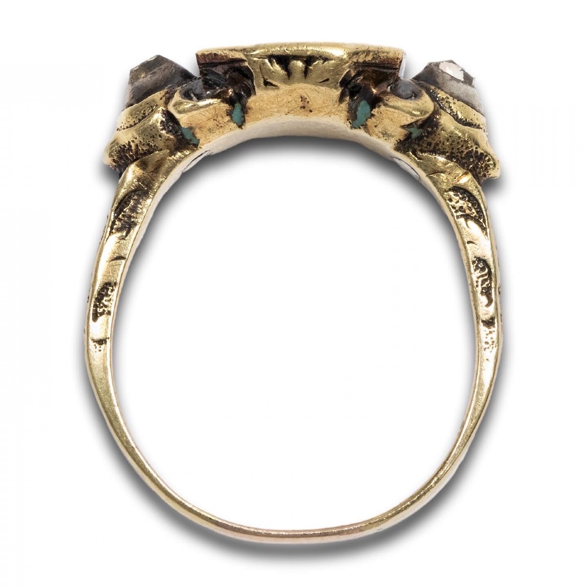 Baroque Ring With A Lapis Lazuli Intaglio Of The Crucifixion. German, C. 1670.-photo-3
