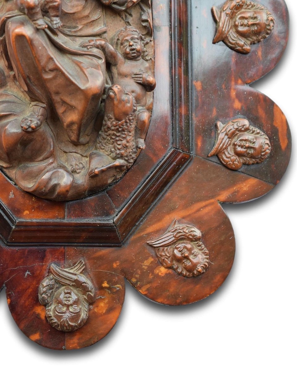 Relief En Buis De La Vierge à l'Enfant, Du Cercle De Mattheus Van Beveren. -photo-2