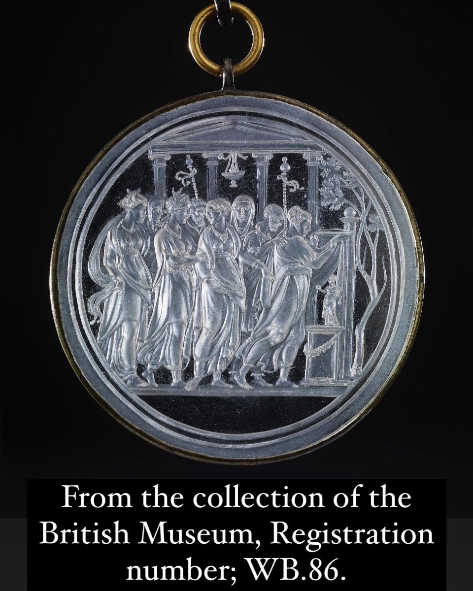 Carnelian Intaglio Of A Procession After Valerio Belli. Italian, 18th Century.-photo-6