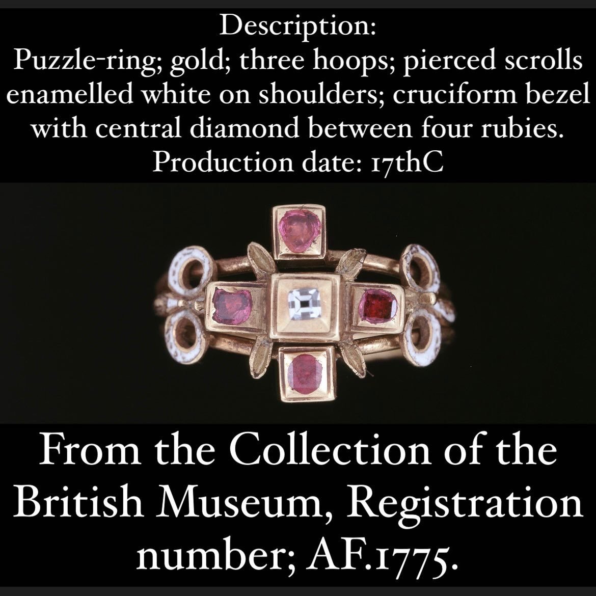  Puzzle Ring With A Diamond Heart Shot By Cupid. Western Europe, 17th Century.-photo-8