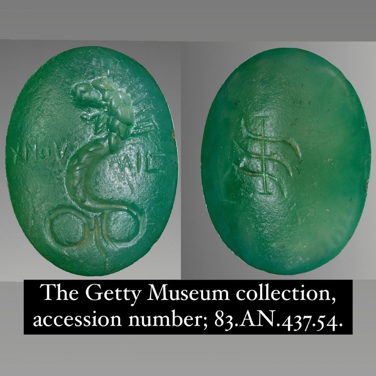 Fine Magical Chalcedony Intaglio Of A Chnoubis. Romano-egyptian, 2nd-3rd Century-photo-3