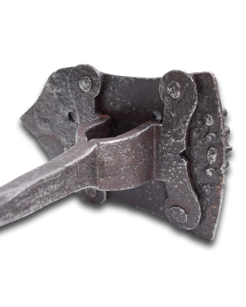 Rare Marque De Bovin En Fer Aux Armes Des Médicis. Italien, XVIIe Siècle.-photo-4