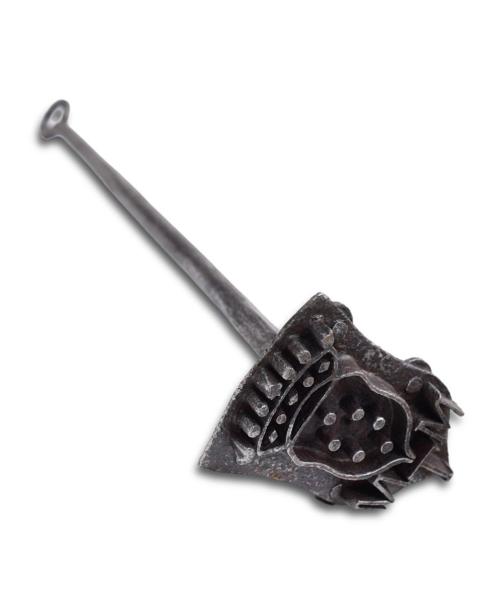 Rare Marque De Bovin En Fer Aux Armes Des Médicis. Italien, XVIIe Siècle.-photo-6
