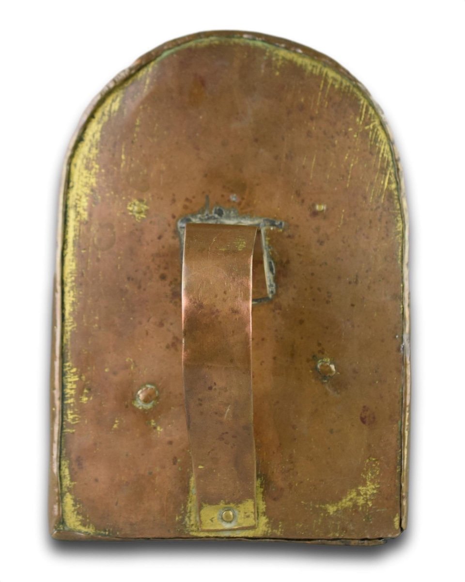 Engraved Copper-gilt Pax With The Crucifixion. French Or English, 15th Century.-photo-5