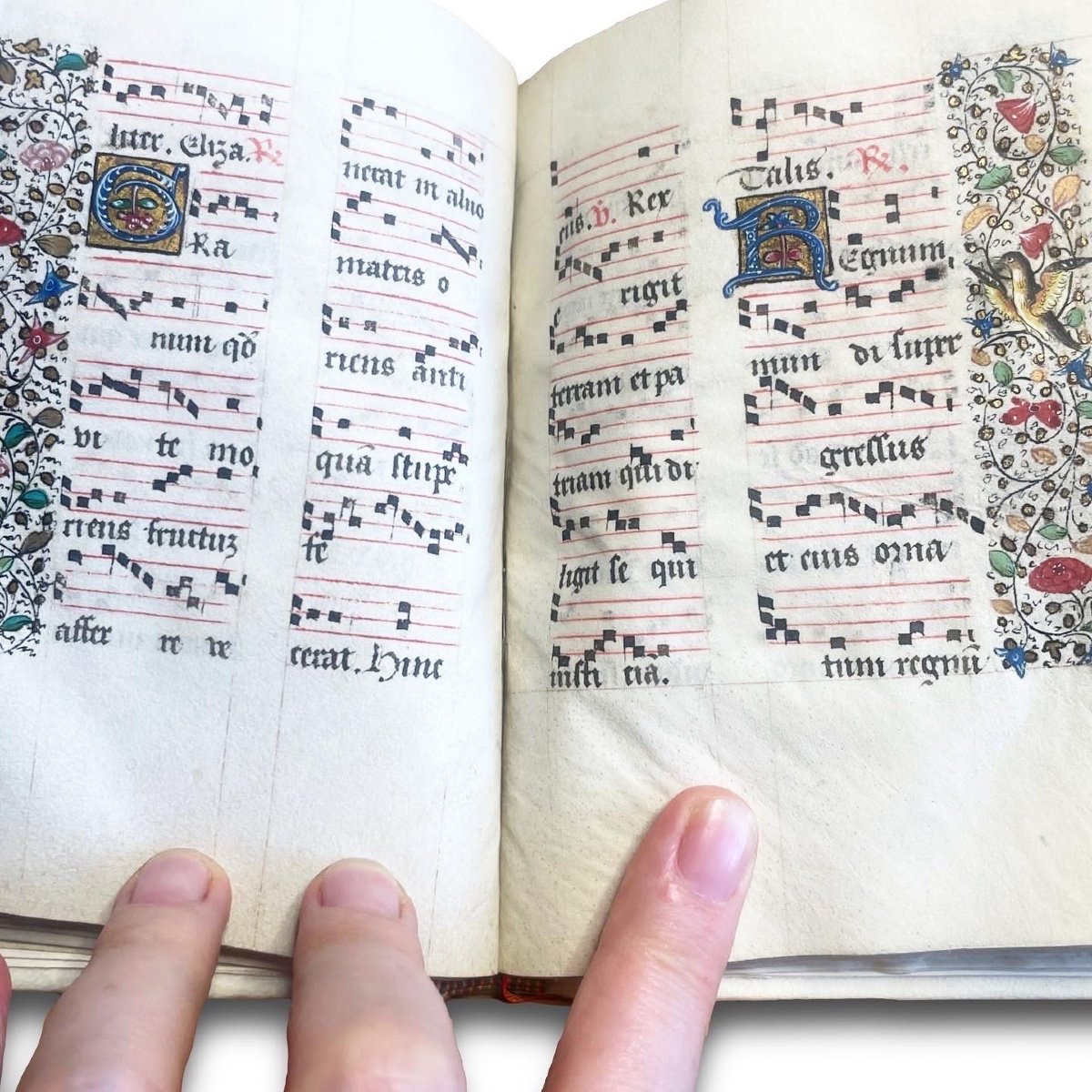 Book Containing Leaves From A Medieval Psalter-hymnal. French, Late 15th Century-photo-3