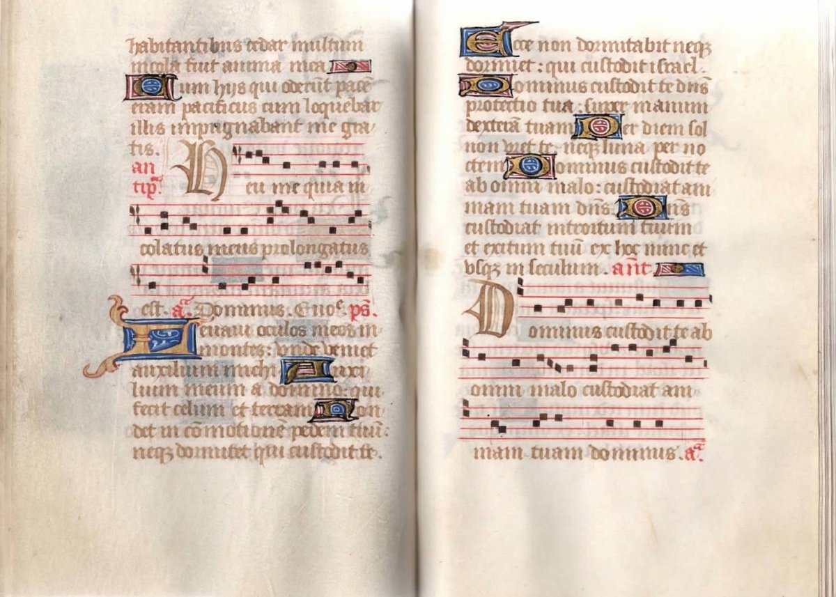 Book Containing Leaves From A Medieval Psalter-hymnal. French, Late 15th Century-photo-2