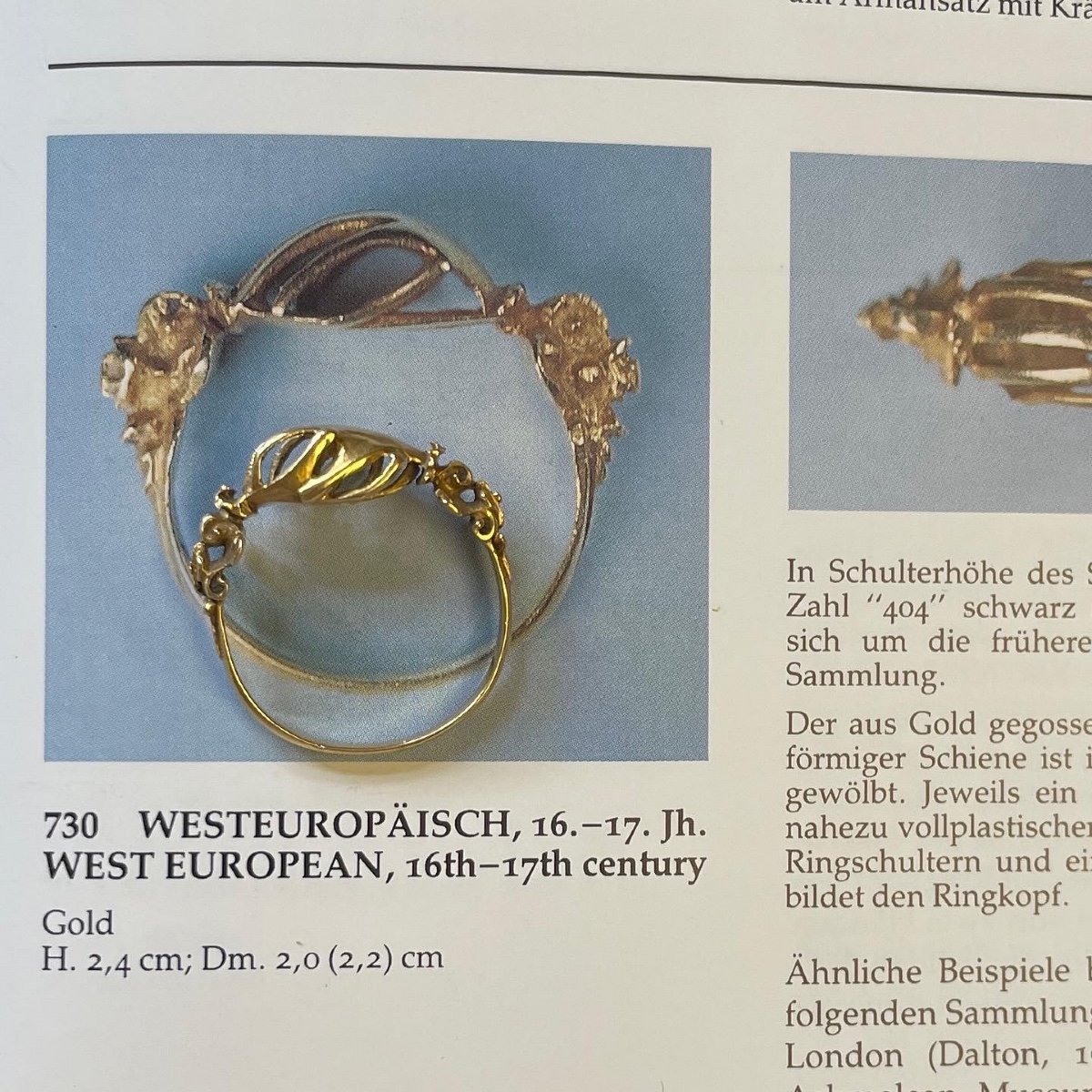 Renaissance Gold Fede Ring. Western Europe, 16th / 17th Century.-photo-6