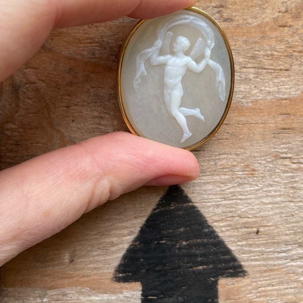 Sardonyx Cameo Of Cupid, Manner Of Pichler. Italian, 18th/19th Century.-photo-7