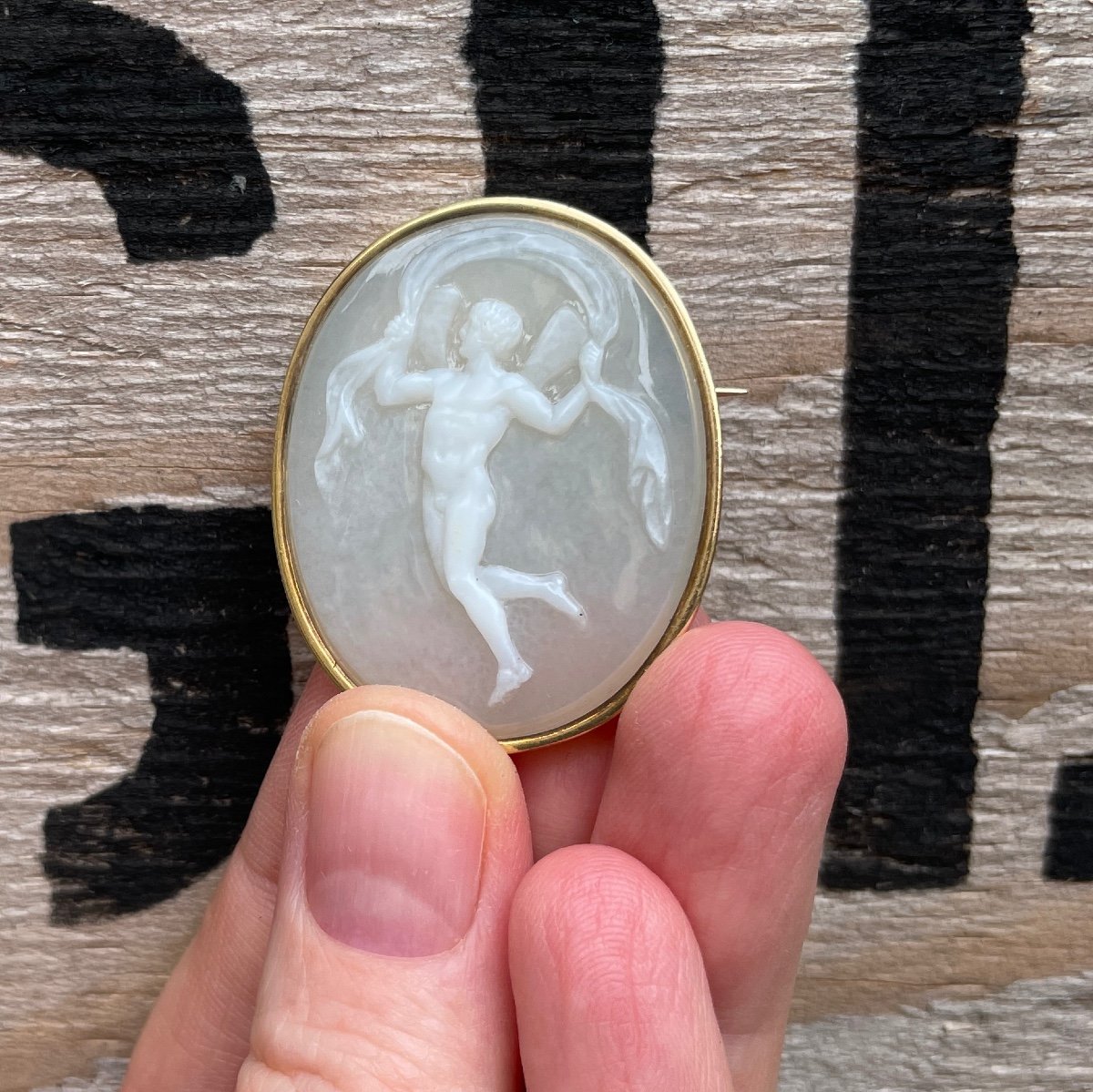Sardonyx Cameo Of Cupid, Manner Of Pichler. Italian, 18th/19th Century.-photo-8