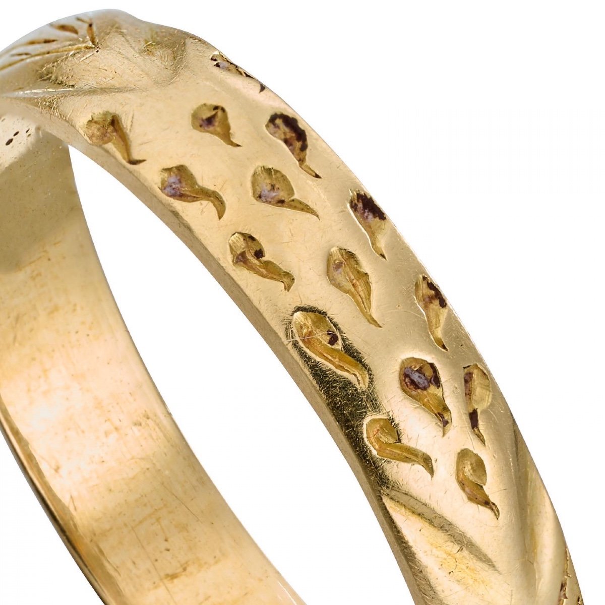 Bague En Or Avec Du Sang Des Plaies Du Christ. Anglais, 15e / 16e Siècle.-photo-2