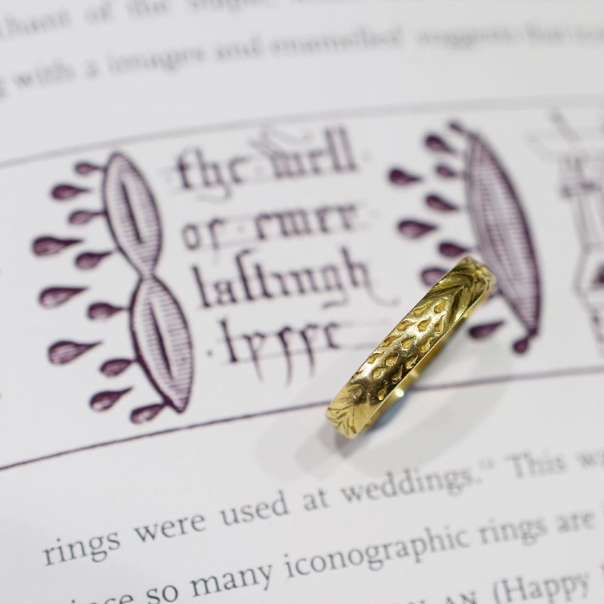 Bague En Or Avec Du Sang Des Plaies Du Christ. Anglais, 15e / 16e Siècle.-photo-2