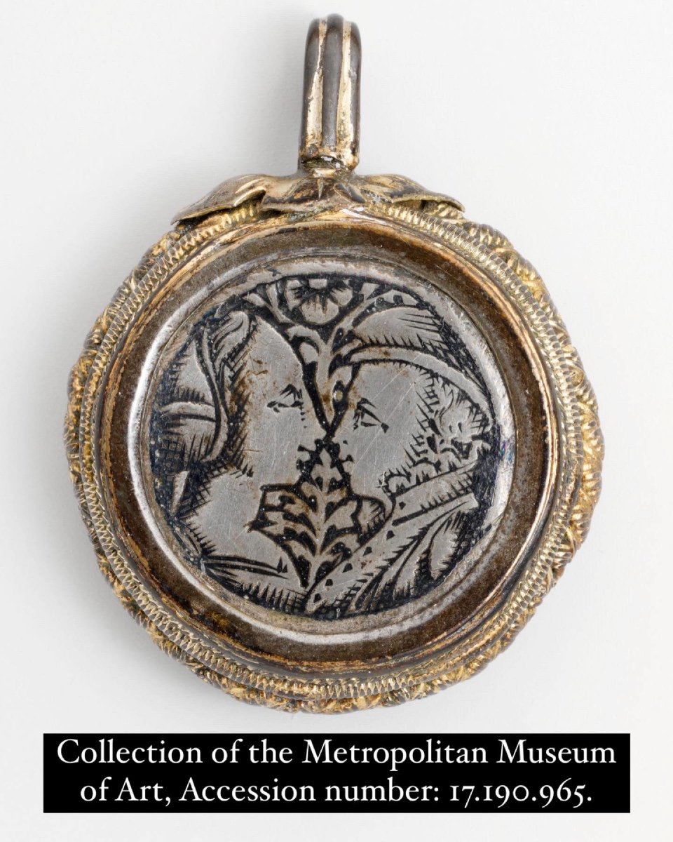 Pendentif Dévotionnel En Vermeil Et Niellé. Italien, XVe Siècle.  -photo-4