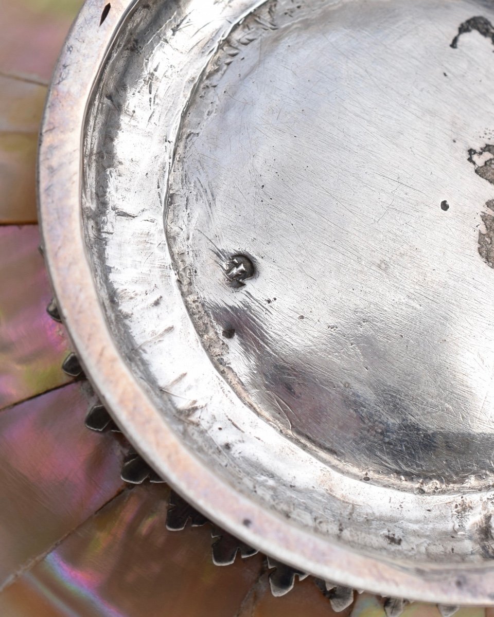 Bol en perles indo-portugaises avec monture en argent anglais Gujarat, XVIe/XVIIe si-photo-3