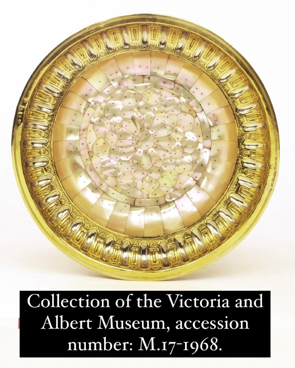 Bol en perles indo-portugaises avec monture en argent anglais Gujarat, XVIe/XVIIe si-photo-4