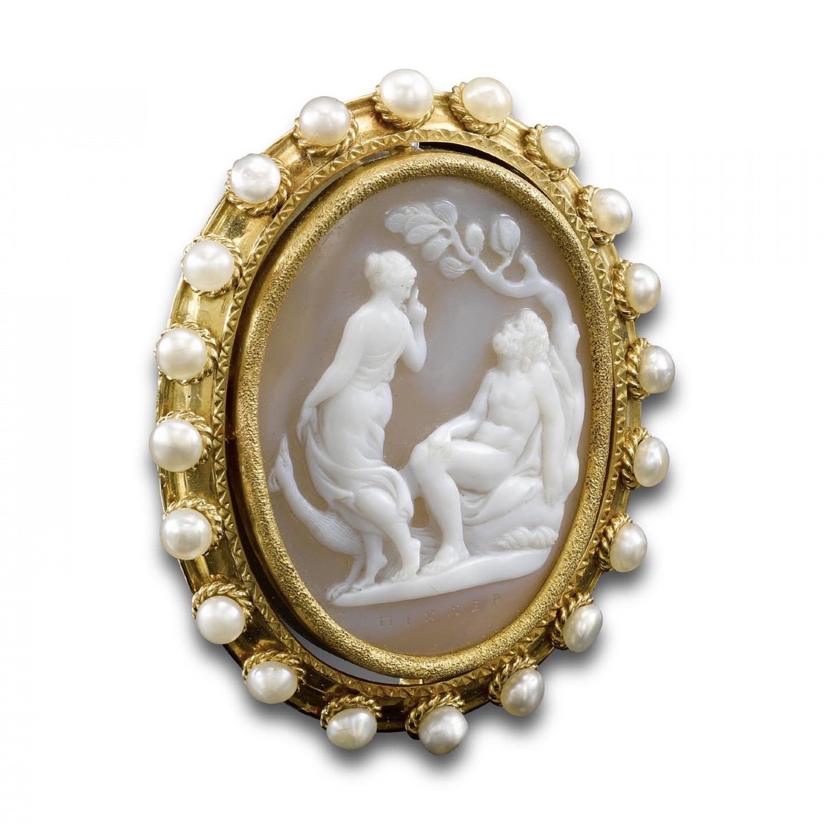 Sardonyx Cameo Of Juno And Jupiter By Giovanni Pichler. Italian, 18th Century.-photo-2