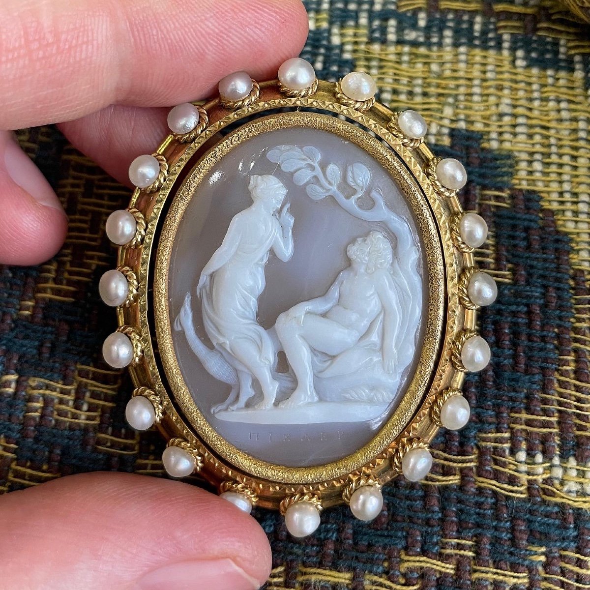 Sardonyx Cameo Of Juno And Jupiter By Giovanni Pichler. Italian, 18th Century.-photo-4