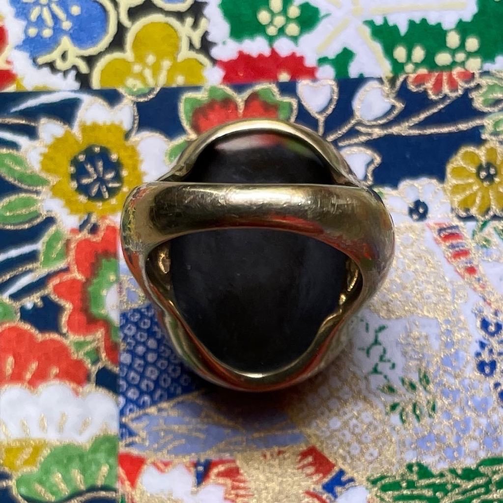 Gold Ring Set With A Cameo Of The Ancient Philosopher Plato. Italian, C.1800.-photo-3