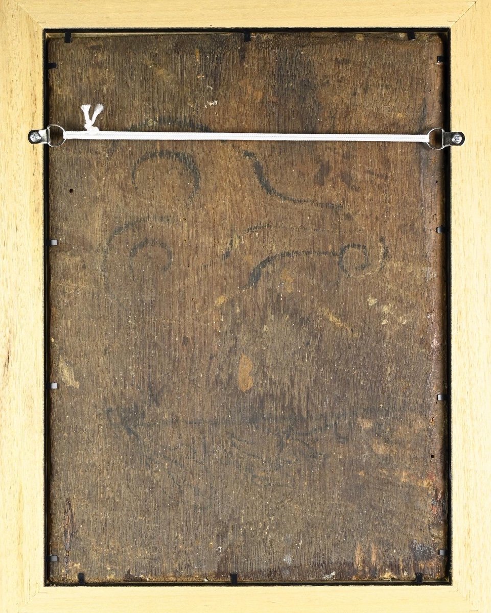 Peinture à l'Huile Du Voile De Véronique. Français, XVIIe/xviiie Siècle.  -photo-2