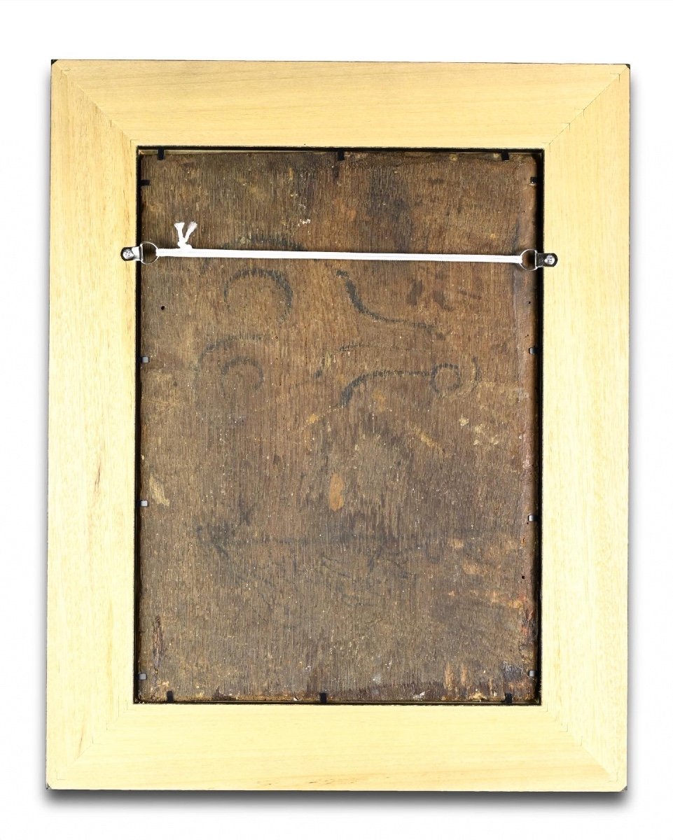 Peinture à l'Huile Du Voile De Véronique. Français, XVIIe/xviiie Siècle.  -photo-4
