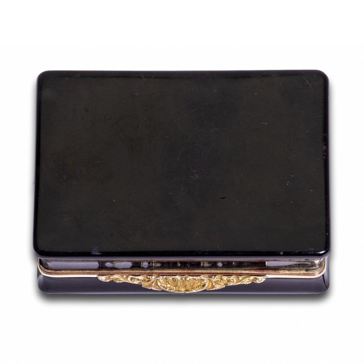 Gold And Tortoiseshell Snuff Box With An Agate Intaglio. English, 19th Century.-photo-7