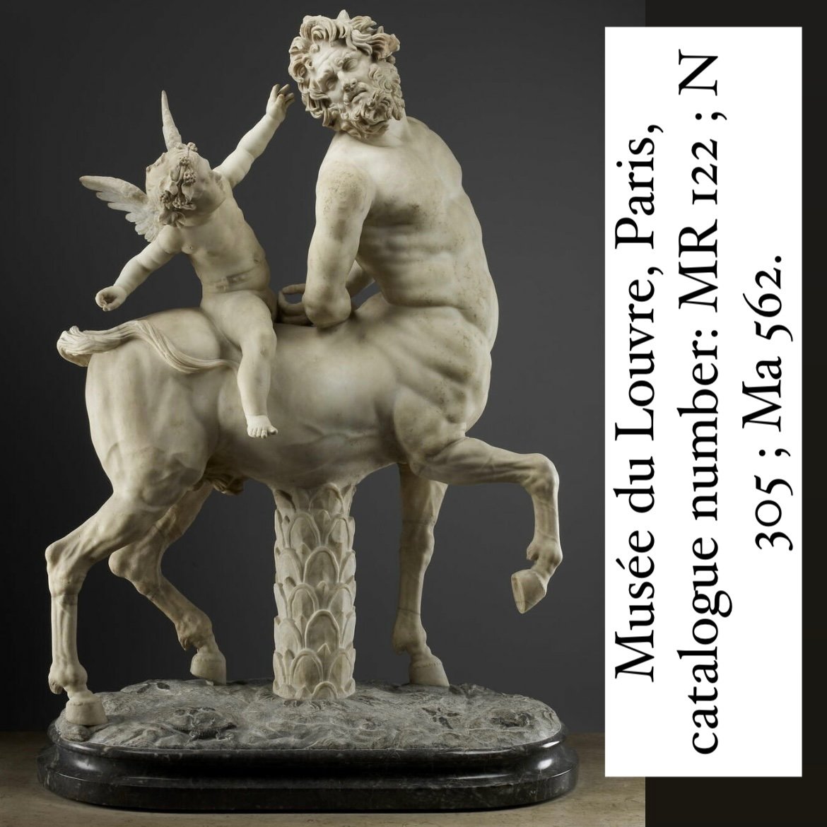 Bague En Or Avec Une Intaille d'Ardoise Représentant Cupidon Et Un Centaure. Romain, 1erc Avant-photo-8
