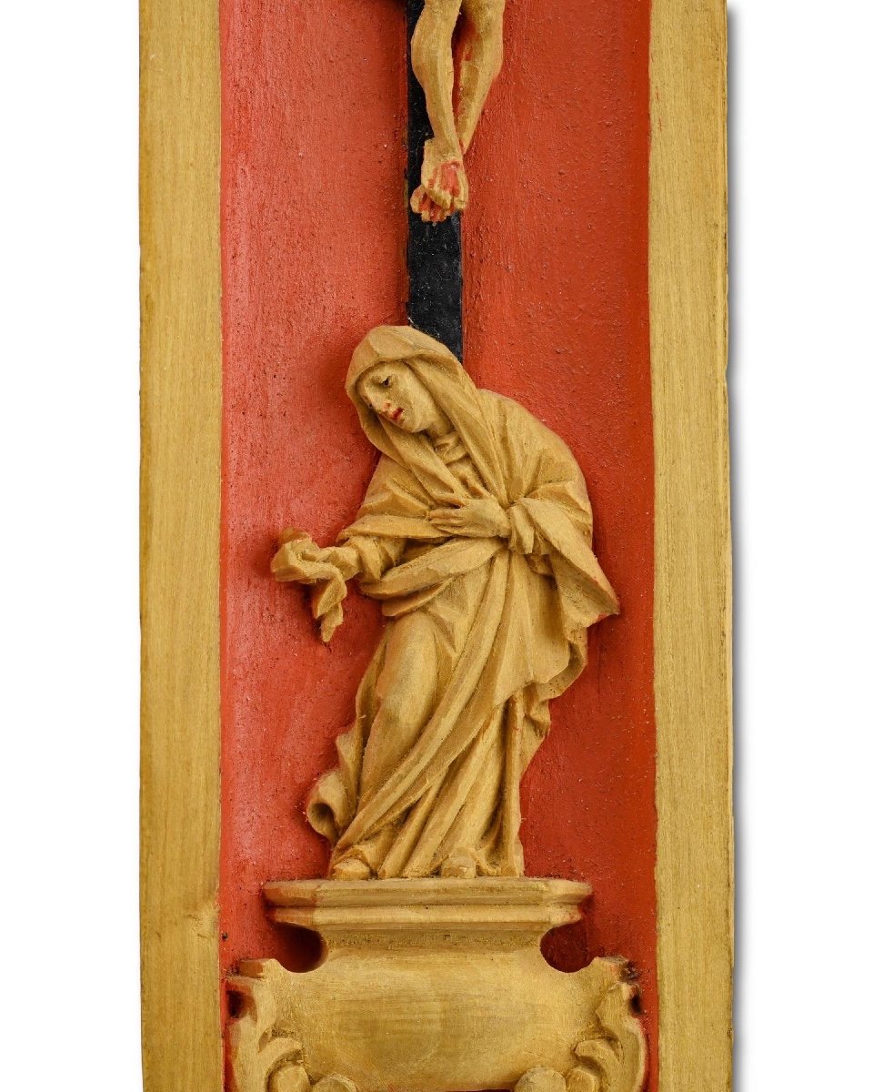 Pilgrims Retable In Finely Carved Boxwood. Germany, Bohemia, Early 18th Century.-photo-5