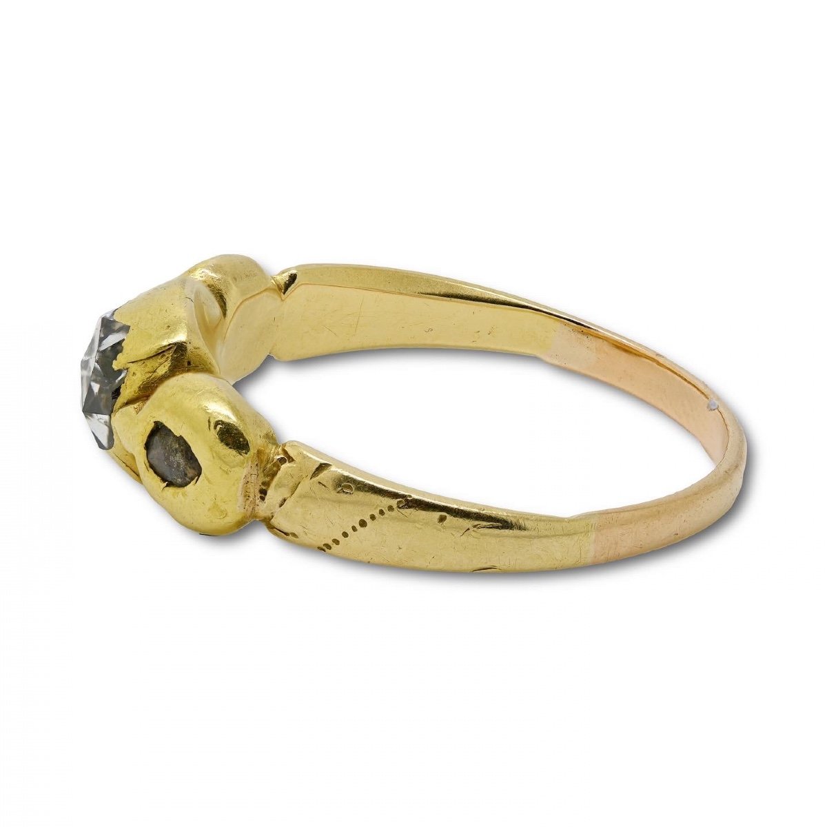 Bague En Or Sertie De Diamants Taille Rose. Europe Du Nord, Fin Du XVIIe Siècle.-photo-7