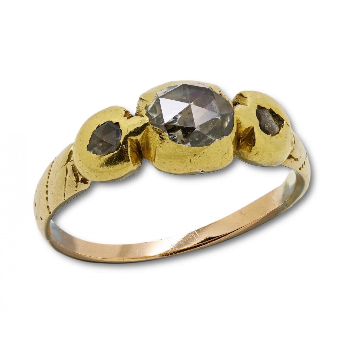 Bague En Or Sertie De Diamants Taille Rose. Europe Du Nord, Fin Du XVIIe Siècle.-photo-8