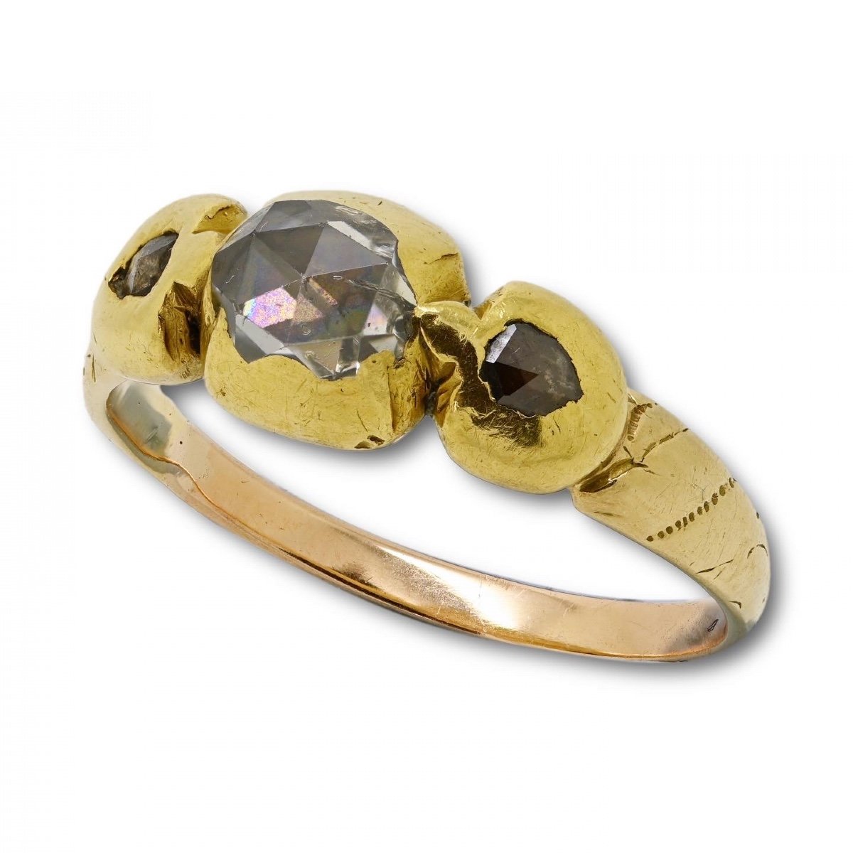 Bague En Or Sertie De Diamants Taille Rose. Europe Du Nord, Fin Du XVIIe Siècle.