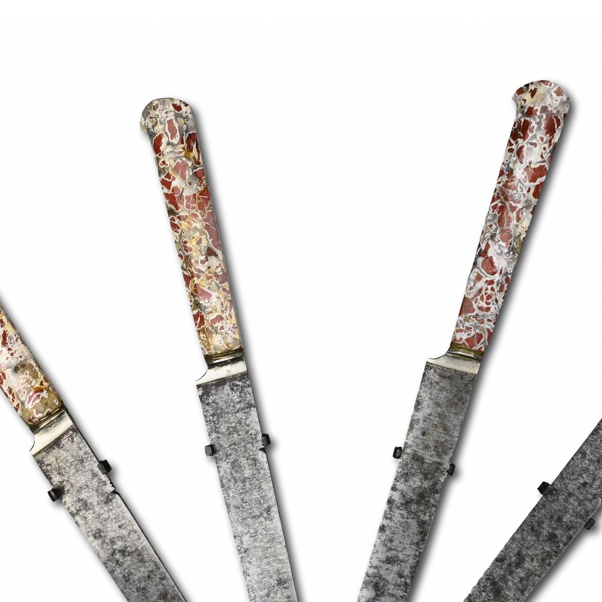 Four Renaissance Knives With Jasper Handles. English Or French, 17th Century.-photo-7