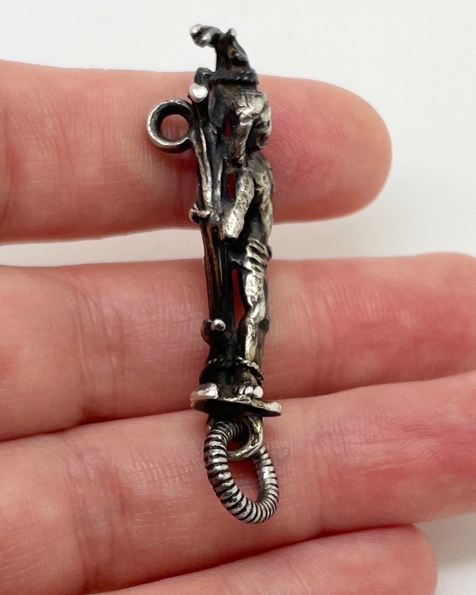 Silver Gilt Pendant With A Figure Of Saint Sebastian. German, 15th Century.-photo-1