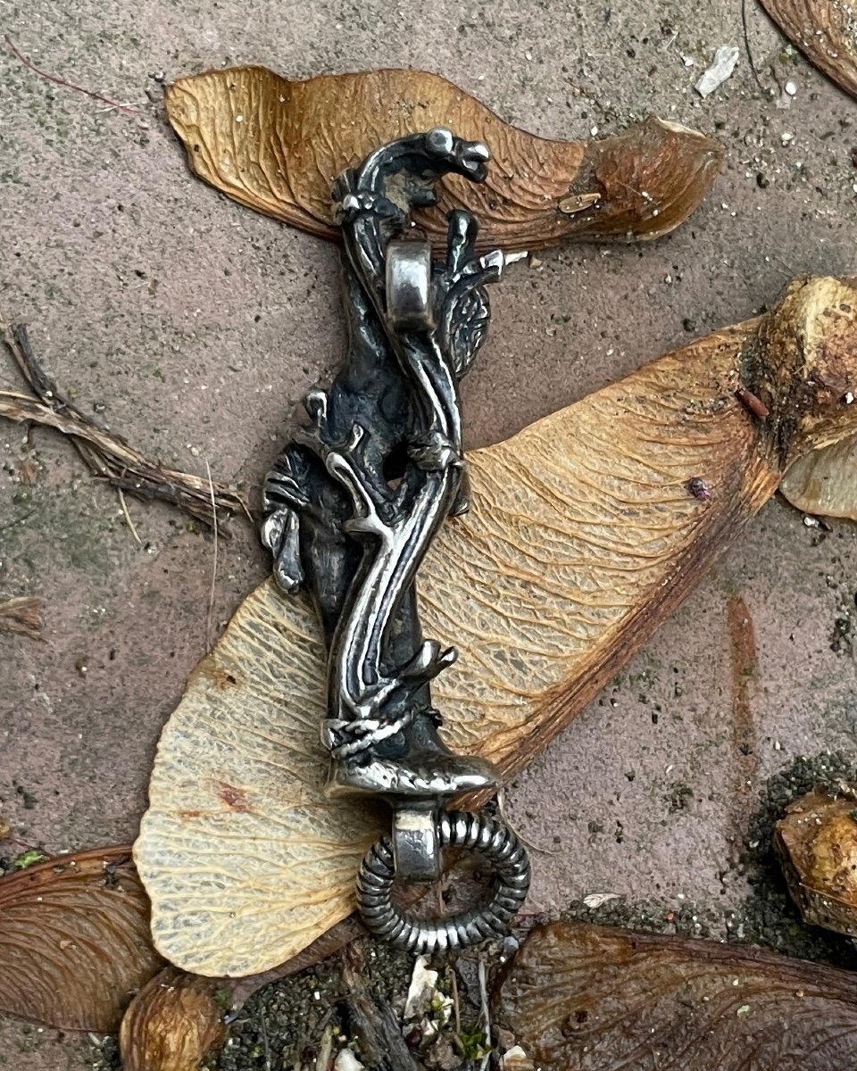 Silver Gilt Pendant With A Figure Of Saint Sebastian. German, 15th Century.-photo-8