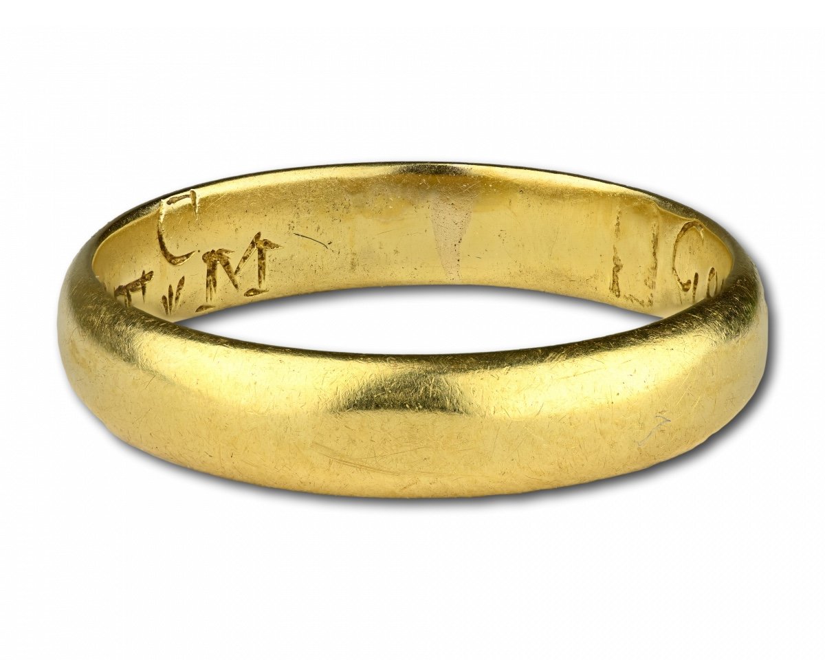 Gold Posy Ring With The Words ‘god Above Increase Our Love’, 18th Century.-photo-4