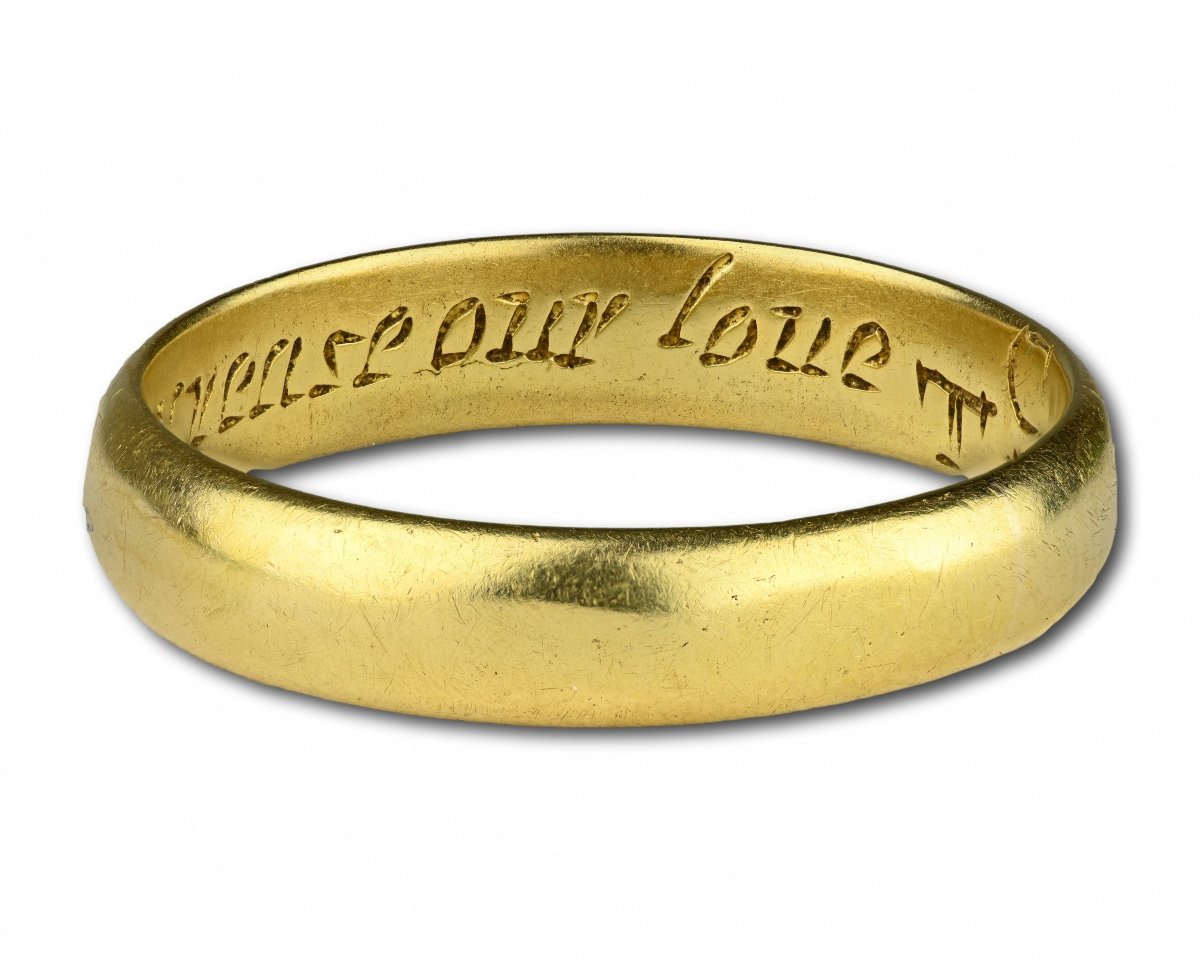 Gold Posy Ring With The Words ‘god Above Increase Our Love’, 18th Century.-photo-1