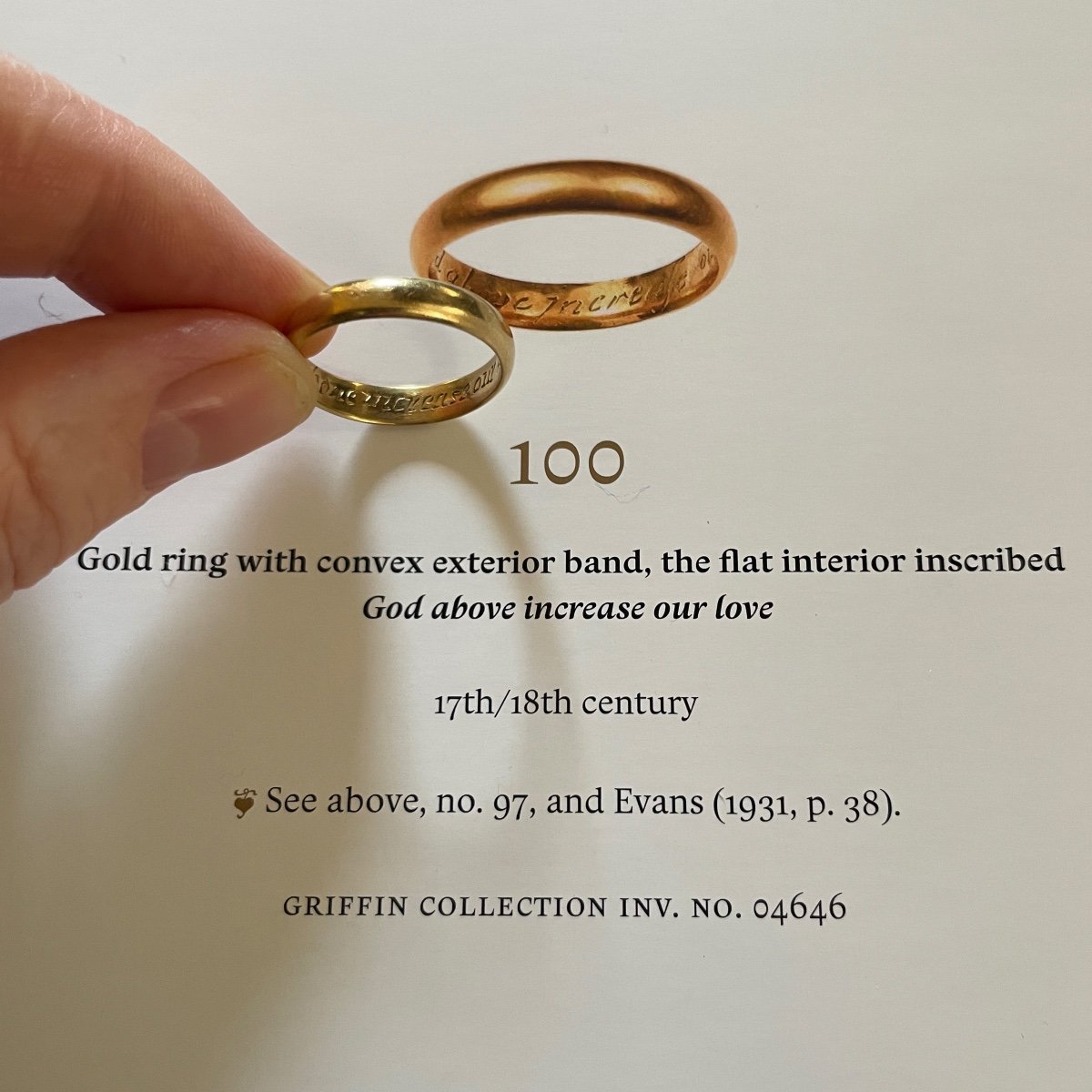 Gold Posy Ring With The Words ‘god Above Increase Our Love’, 18th Century.-photo-7