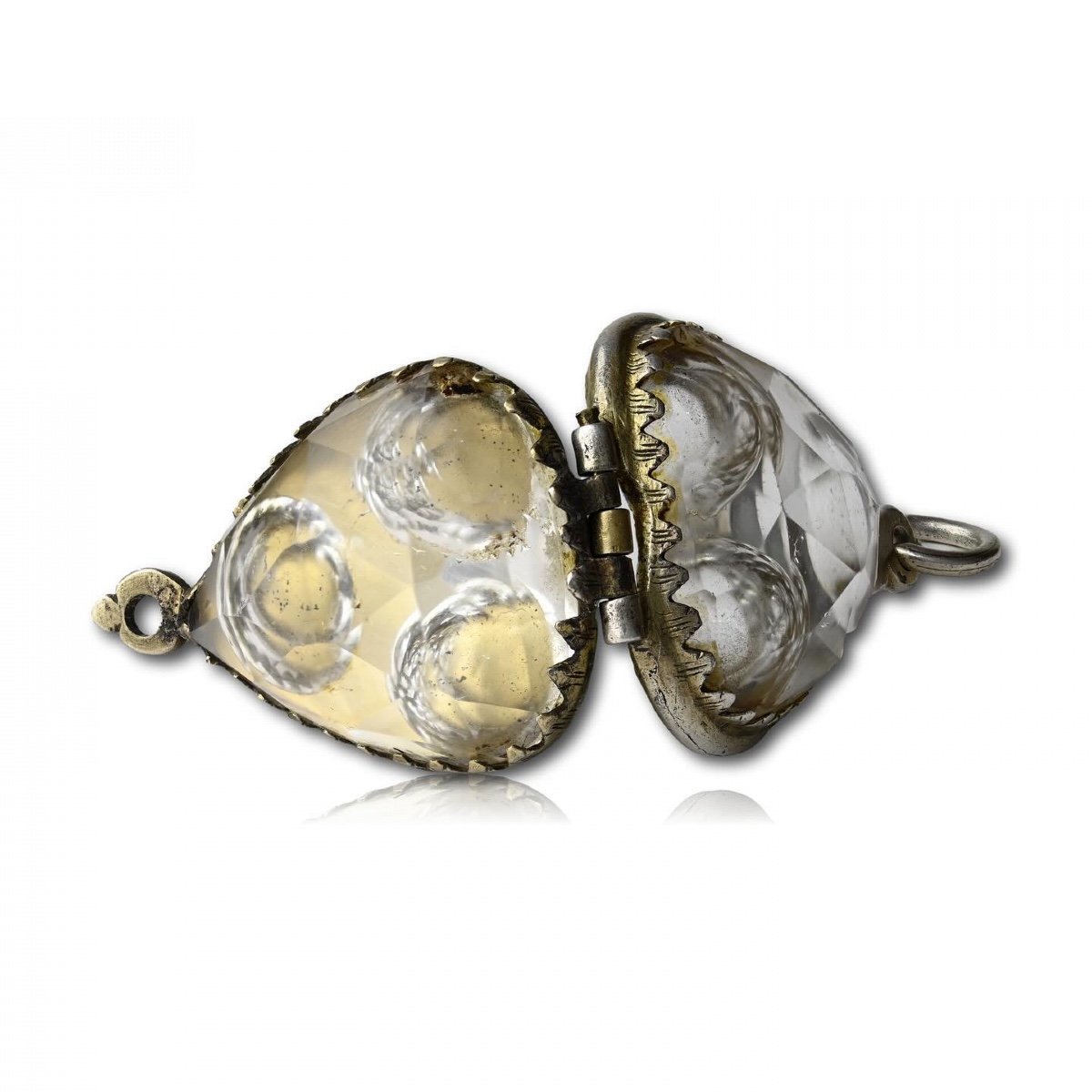 Amuletic Rock Crystal And Silver Gilt Pendant. French Or German, 17th Century.-photo-2