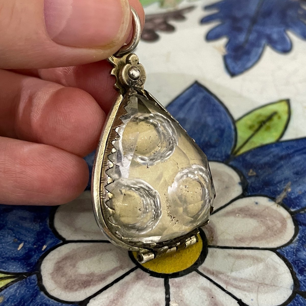 Amuletic Rock Crystal And Silver Gilt Pendant. French Or German, 17th Century.-photo-7