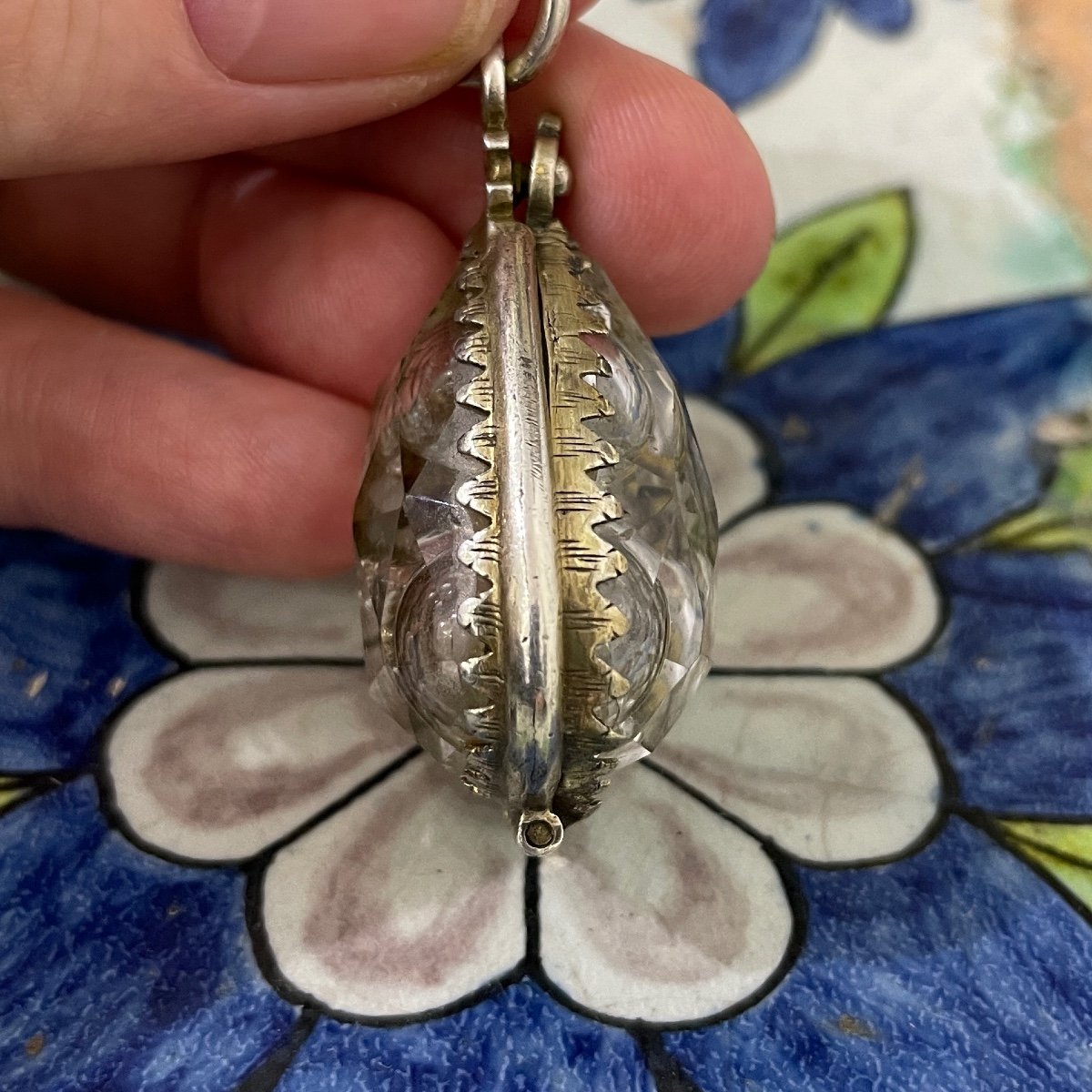 Amuletic Rock Crystal And Silver Gilt Pendant. French Or German, 17th Century.-photo-8