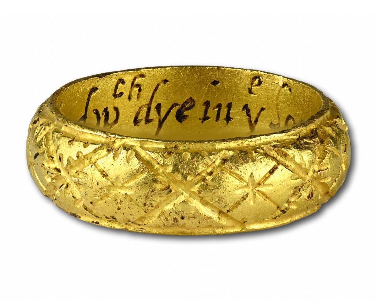 Rare Bague Memento Mori En Or Et émail. Anglais, Début Du XVIIe Siècle.-photo-4