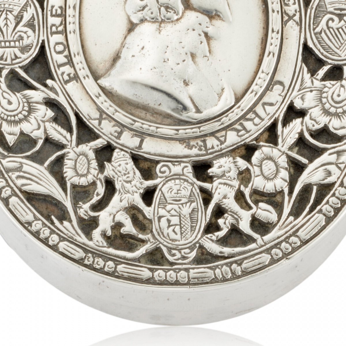 Silver Tobacco Box Commemorating The Martyred King Charles I (c.1600-1649).-photo-1