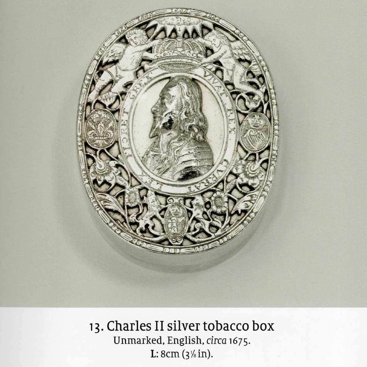 Silver Tobacco Box Commemorating The Martyred King Charles I (c.1600-1649).-photo-5