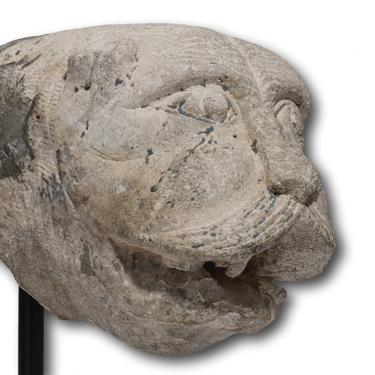 Romanesque Lion’s Head Waterspout. English Or French, 12th Century.