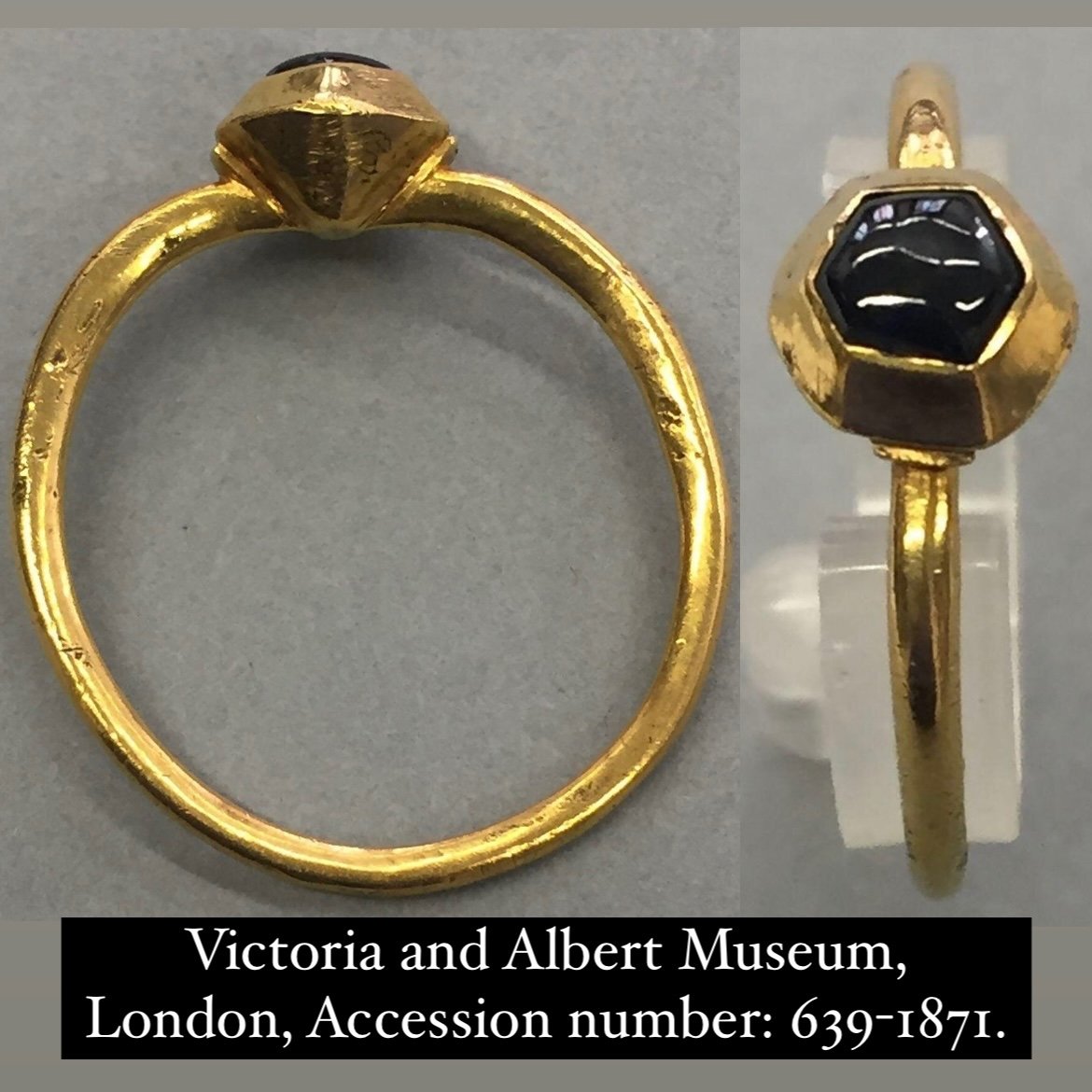 Medieval Stirrup Ring Set With A Cabochon Sapphire. English, 13/14th Century.-photo-7
