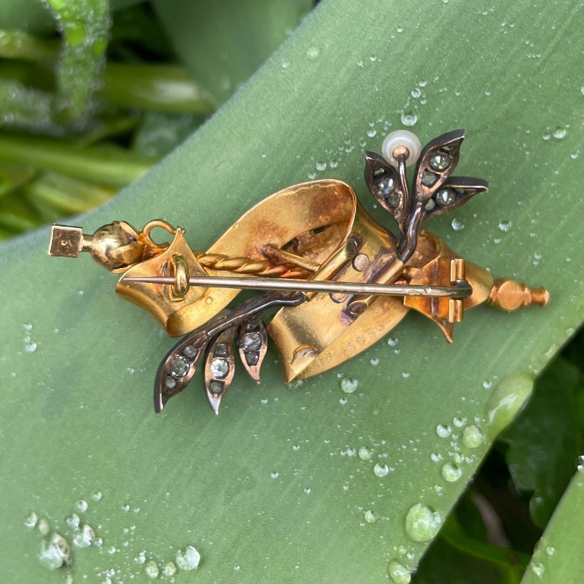 Broche En Or Commémorant Le Jubilé De La Reine Victoria. Anglais, Fin Du 19ème Siècle.   -photo-8