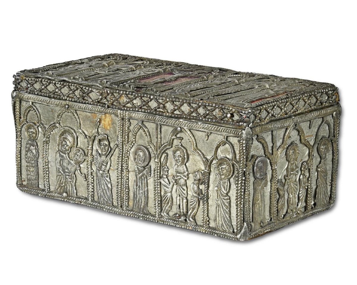 Lead Clad Casket With Scenes Of The Life Of Christ. English, 14/15th Century.-photo-3