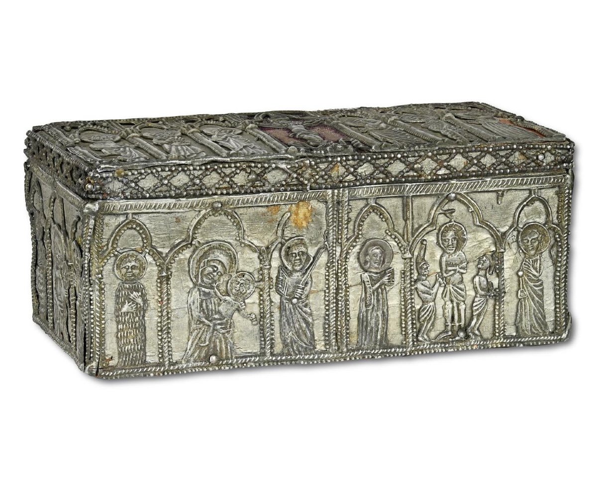 Lead Clad Casket With Scenes Of The Life Of Christ. English, 14/15th Century.-photo-3