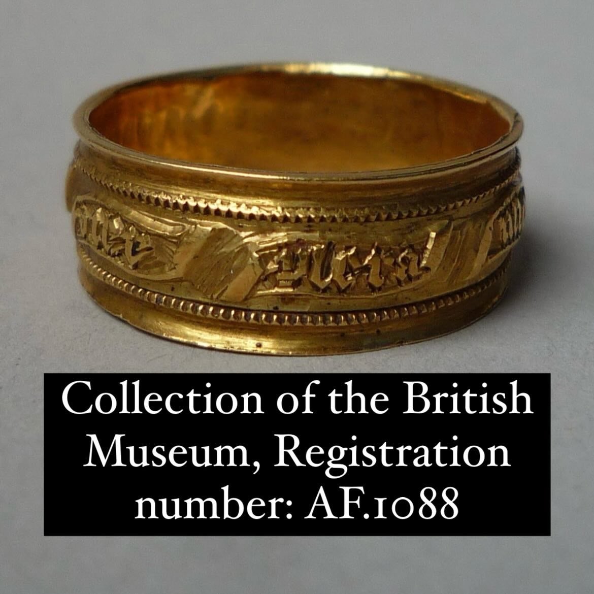 Gold Posy Ring Engraved With Black Letter. Probably English, 15th Century.-photo-8